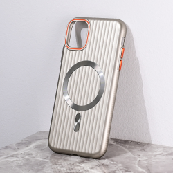 Futrola Magsafe Stripe za iPhone 11 6.1 siva.