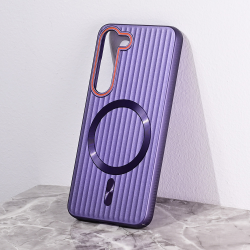 Futrola Magsafe Stripe za Samsung S911B Galaxy S23 ljubicasta.
