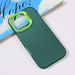 Futrola providna za iPhone 16 Pro zelena.
