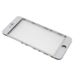 Staklo touchscreen-a za iPhone 6s Plus + frame + OCA stiker (Crown Quality) white (MS).