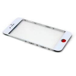 Staklo touchscreen-a za iPhone 8/SE (2020) + frame (Crown Quality) white (MS).