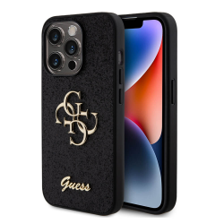Futrola Guess Hc Fixed Glitter 4G Big Metal Logo za iPhone 15 Pro 6.1 crna (GUHCP15LHG4SGK).