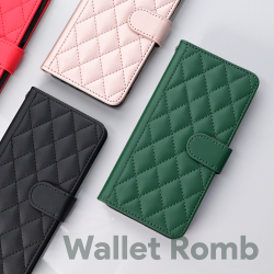 Futrola Wallet Romb za Samsung A065F Galaxy A06 crna.