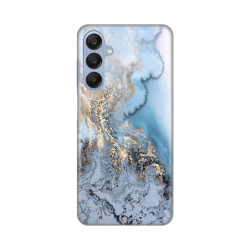 Silikonska futrola print za Samsung A256 Galaxy A25 5G Blue Gold Marble.