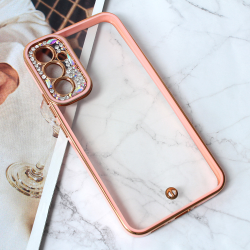 Futrola Cirkon Camera za Samsung A346 Galaxy A34 5G 5G roze.
