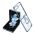 Futrola RING LINES za Samsung F731B Galaxy Z Flip 5 5G plava (MS).
