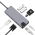 Adapter Type C na RJ45 (LAN) HDMI VGA 2xUSB 3.0 PD SD microSD 8u1 JWD-TC32.