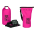 Vodootporna suva torba EL 20L pink.