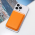 Futrola Leather Magsafe Pocket za iPhone 14 narandzasta.