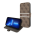 Futrola Guess Stripe Bk Pu za iPhone 13 Pro braon (GUBKP13L4GDBR).