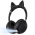 Bluetooth slusalice Cat Ear crne.