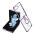 Futrola RING LINES za Samsung F731B Galaxy Z Flip 5 5G ljubicasta (GKK case) (MS).