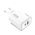 Kuciste punjaca Moxom MX-HC178 GaN USB+Type-C QC 18W PD 45W belo (MS).