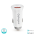 Auto punjac Pluginn PI-21S, PD 20W, QC 3.0 18W, sa PD Type C kablom beli.