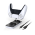 Dobe TP5-0505 stalak-punjac za dva gamepada PS5 bel1.