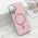 Futrole GLAM GLOW MagSafe za iPhone 16 (6.1) roze (MS).