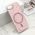 Futrole GLAM GLOW MagSafe za iPhone 16e roze (MS).