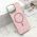 Futrole GLAM GLOW MagSafe za iPhone 16 Pro Max (6.9) roze (MS).