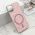 Futrole GLAM GLOW MagSafe za iPhone 11 (6.1) roze (MS).