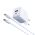 Kucni punjac Moxom MX-HC206 18W FAST Type C na Type C plavi (MS).