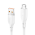 Data kabl KONFULON DC63, 3A, USB na micro USB beli 1m.