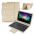 Futrola sa Bluetooth Tastaturom Leather za Tablet 10" Univerzalna zlatna.