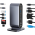 Adapter Type C na LAN Gb, SD card, TF, PD, Type C, 4xUSB 3.0, Audio, HDMI i VGA 12 u 1 sa postoljem.