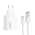 Kucni punjac Xiaomi HyperCharge 67W sa USB na Type C kablom beli EU.