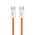 USB data kabl Superior SU-K1025 Type C na Type C 60W 1m narandžasti (MS).