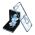 Futrola RING LINES za Samsung F731B Galaxy Z Flip 5 5G plava (MS).