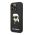 Silikonska futrola Karl Lagerfeld NFT Ikonik Hard Case za Iphone 14 Pro crna Full ORG (KLHCP14LSNIKBC) (MS).