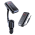 FM transmiter Y4 USB TF Bluetooth 5.0, call ID, modlularni, Handsfree slušalice crni.