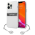 Futrola Guess 4G Stripe Charm za iPhone 13 Pro siva (GUHCP13LKB4GGR).
