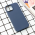 Futrola Nano Silikon za iPhone 15 tamno plava.