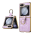 Futrola Luxurious Shell Pattern za Samsung F741B Galaxy Z Flip 6 5G roze.