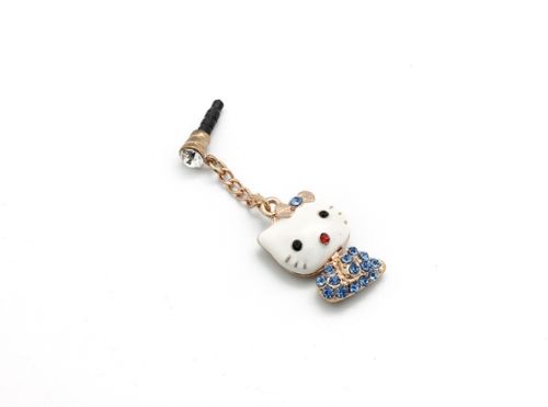 Kapica Handsfree slušalice 3,5 mm charm Kitty L plava.