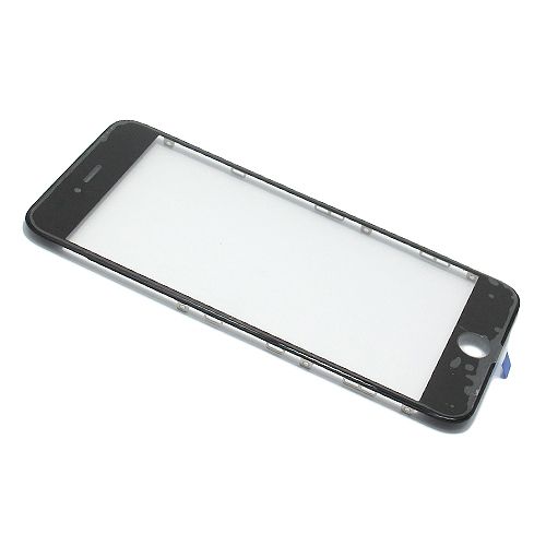Staklo touchscreen-a za Iphone 6 PLUS sa frejmom black (MS).