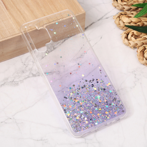 Silikonska futrola Glitter za Samsung A325 Galaxy A32 4G (EU) ljubicasta.