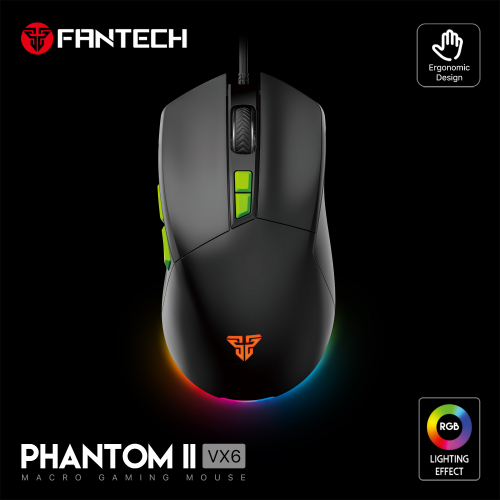 Mis Gaming Fantech VX6 Phantom II crni.