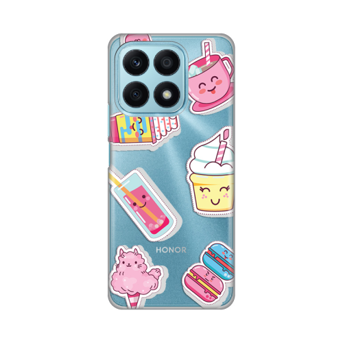 Silikonska futrola print Skin za Huawei Honor X8a Ice cream.