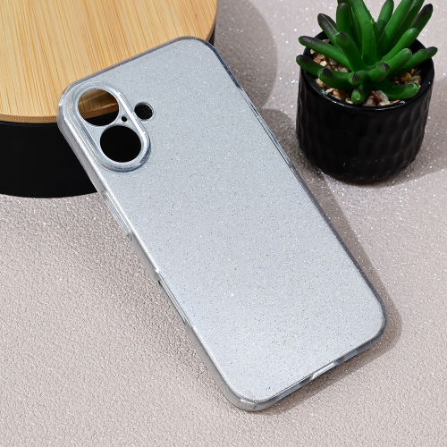Futrola Sparkle Dust za iPhone 16 6.1 srebrna.