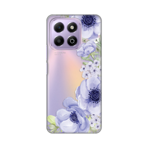 Silikonska futrola print Skin za Huawei Honor X6b Blue Roses.