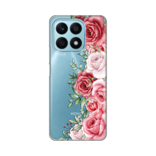 Silikonska futrola print Skin za Huawei Honor X8a Wild Roses.