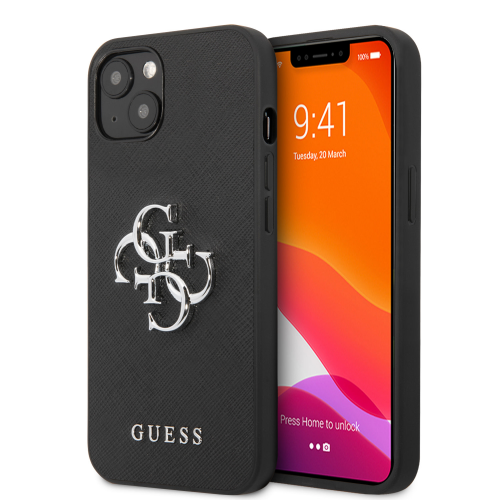 Futrola Guess Saffiano Big za iPhone 13 crna (GUHCP13MSA4GSBK).