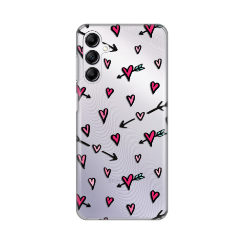 Silikonska futrola print Skin za Samsung A145R Galaxy A14 4G Heart Pattern.