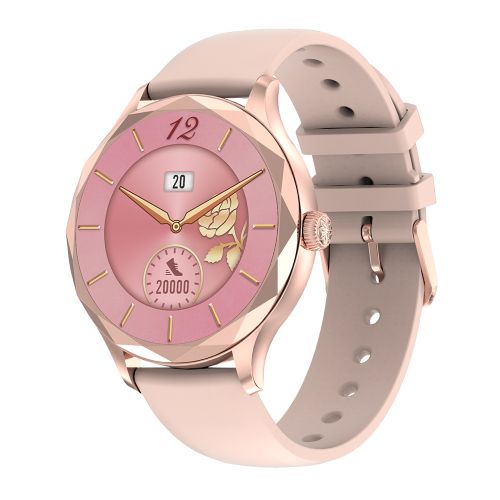 Smart Watch DT Diamond zlatni (roze silikonska narukvica) (MS).