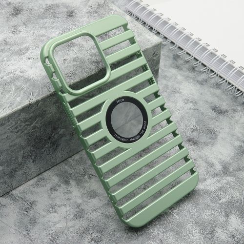 Futrola LINES LOGO CUT za iPhone 15 Pro Max (6.7) mint (MS).