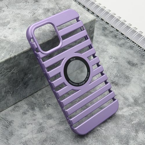Futrola LINES LOGO CUT za Iphone 12/12 Pro (6.1) ljubicasta (MS).