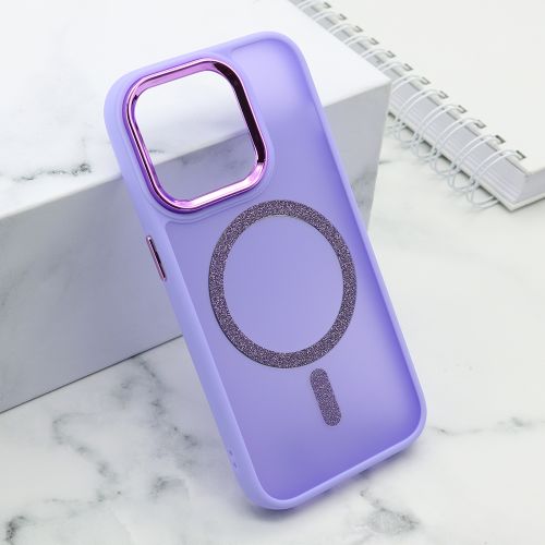 Futrola SHINING MAGSAFE za iPhone 15 Pro (6.1) ljubicasta (MS).