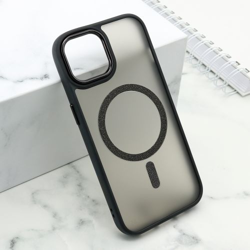 Futrola SHINING MAGSAFE za iPhone 15 crna (MS).